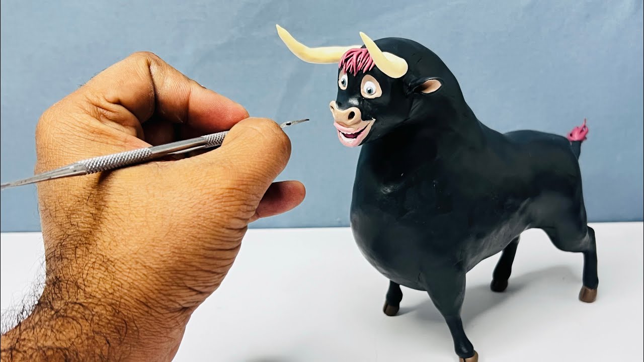SCULPT BULL IN POLYMER CLAY