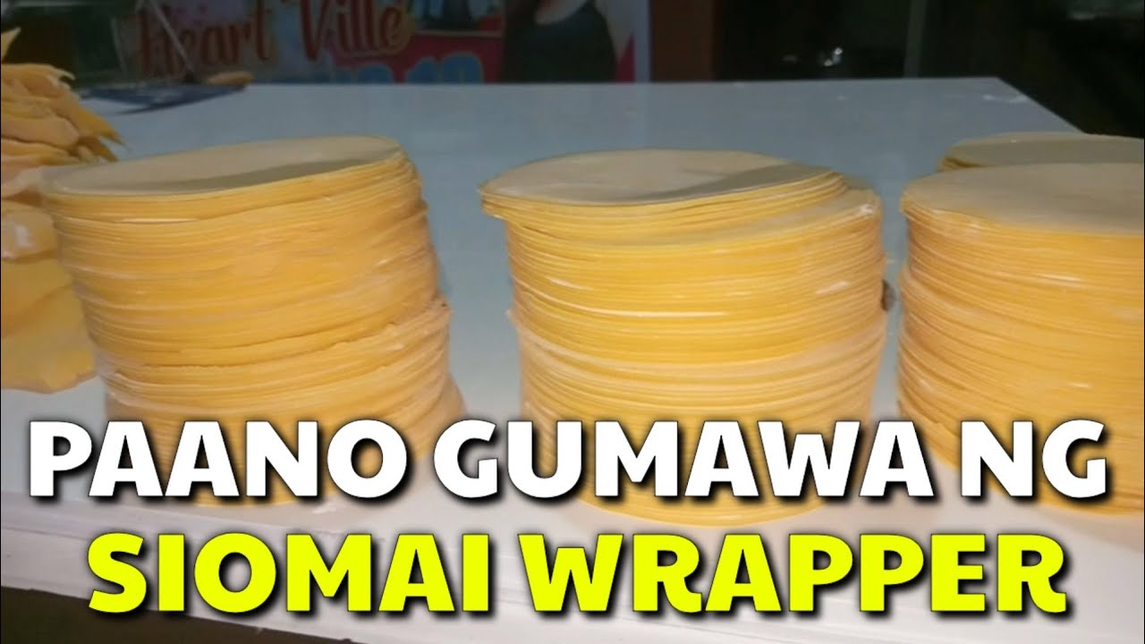 Paano Gumawa Ng  SIOMAI WRAPPER |  Siomai Wrapper madaling Gawin | Bangskie