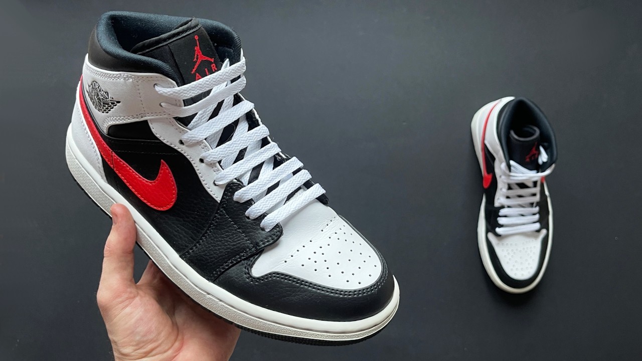 How to Lace Nike Air Jordan 1 Mid – Cool Lacing Styles Tutorial