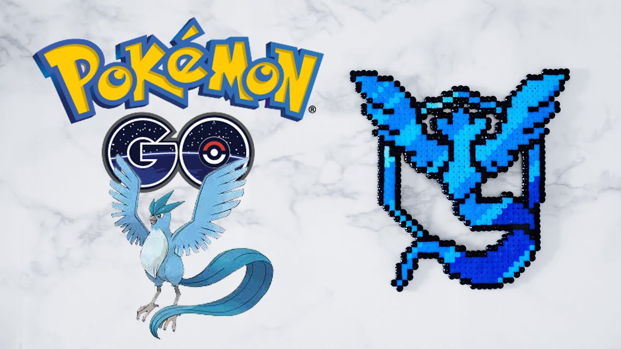 Making Pokemon GO Team Mystic Articuno (Hama/Perler/Artkal Beads)