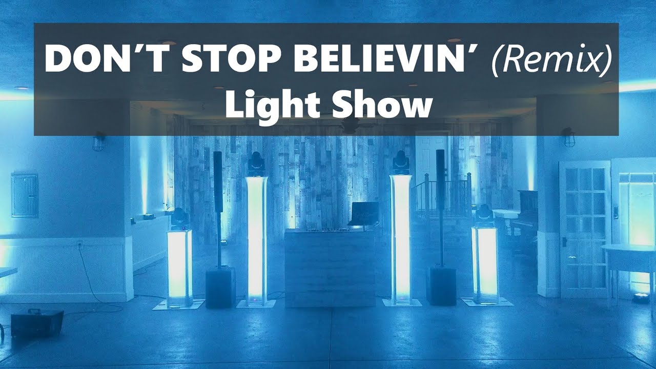 Journey - Don't Stop Believin' (DJ Yan Remix) | Scripted Sound Switch dmx light show