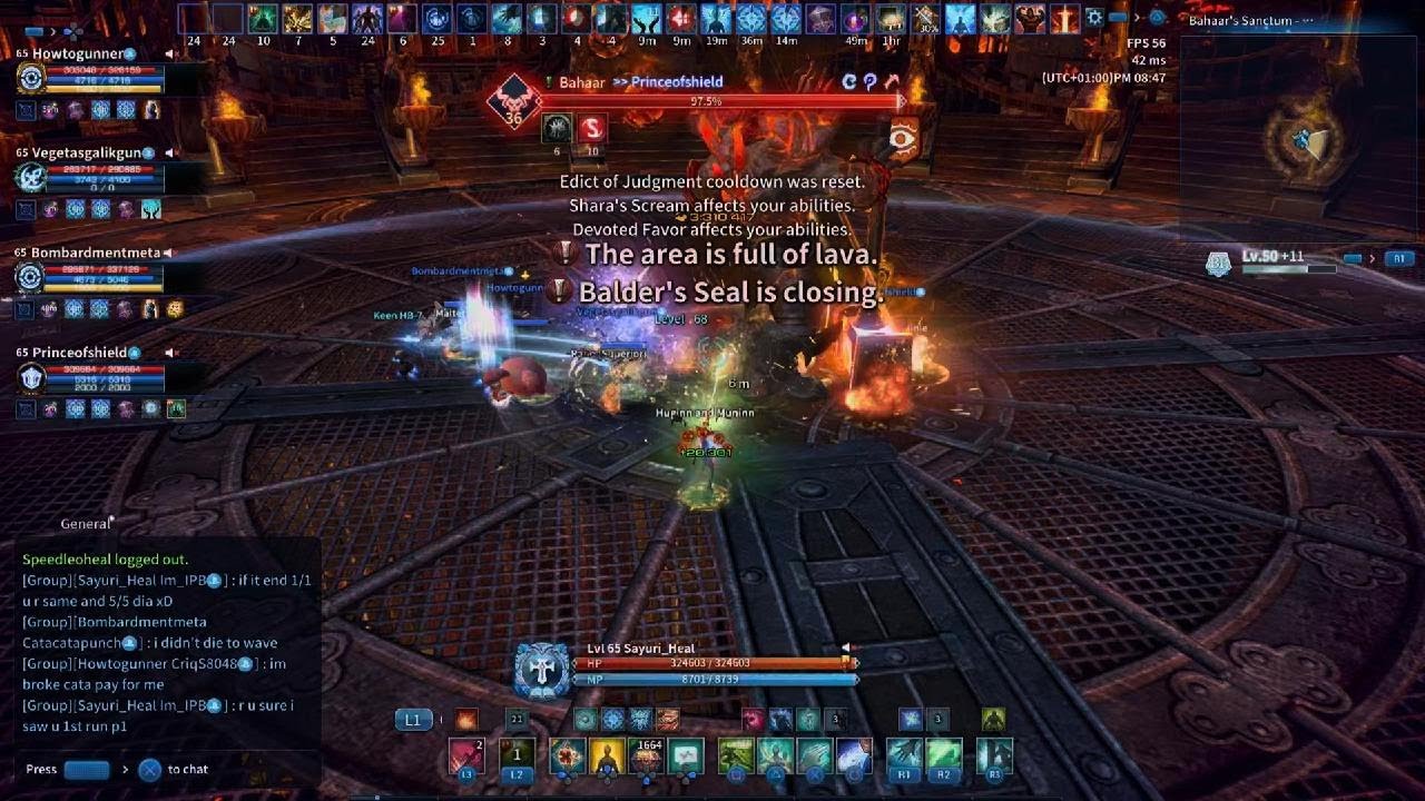 TERA console bahaar Phase 2 priest POV