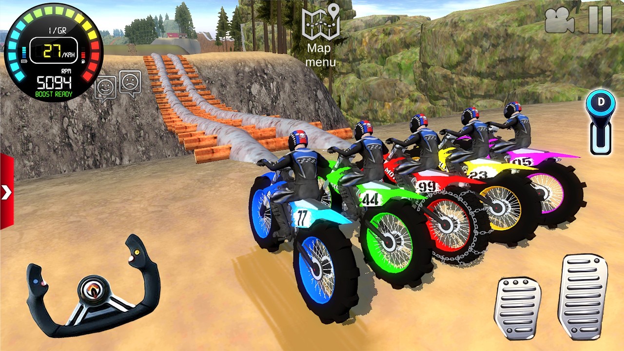 Juego de Motos - Paseo de Motos Extremas #2 - Offroad Outlaws Android / IOS gameplay [FHD]