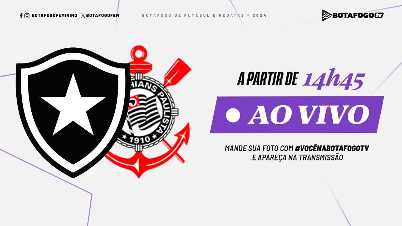 AO VIVO COM IMAGENS | Botafogo x Corinthians | Brasileiro Sub-20 Feminino