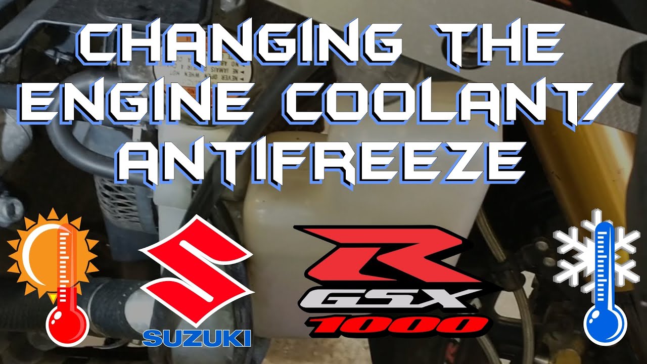 How to drain, flush, refill and bleed the motorcycle coolant-antifreeze system - Suzuki GSXR 1000 K4