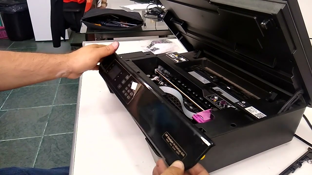Troca do carro da impressora HP INK ADVANTAGE 4646
