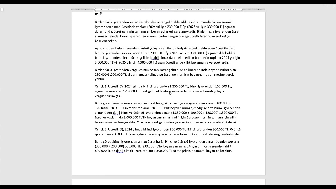 ÜCRET GELİRİ