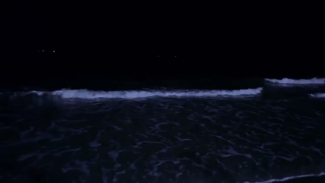 Fall Asleep with Powerful Waves at Night on Museddu Beach | Ocean Sounds for Deep Sleeping