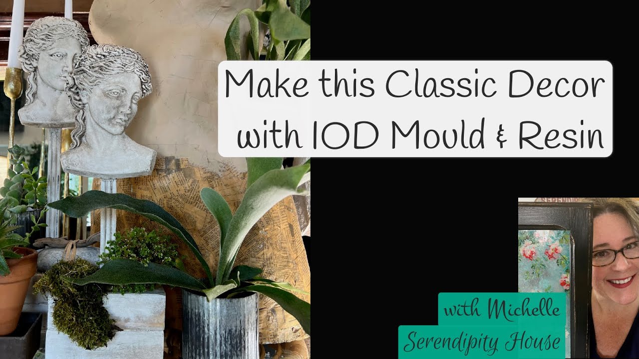 DIY Vintage Bust Statuette with IOD Mold