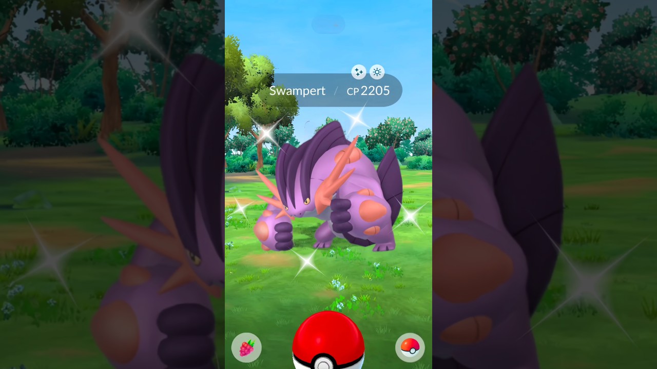 Found Shiny Evolved Pok&eacute;mon Which Can Turn Into Mega #shorts #shiny #ultragoo #evolved #wild #rare