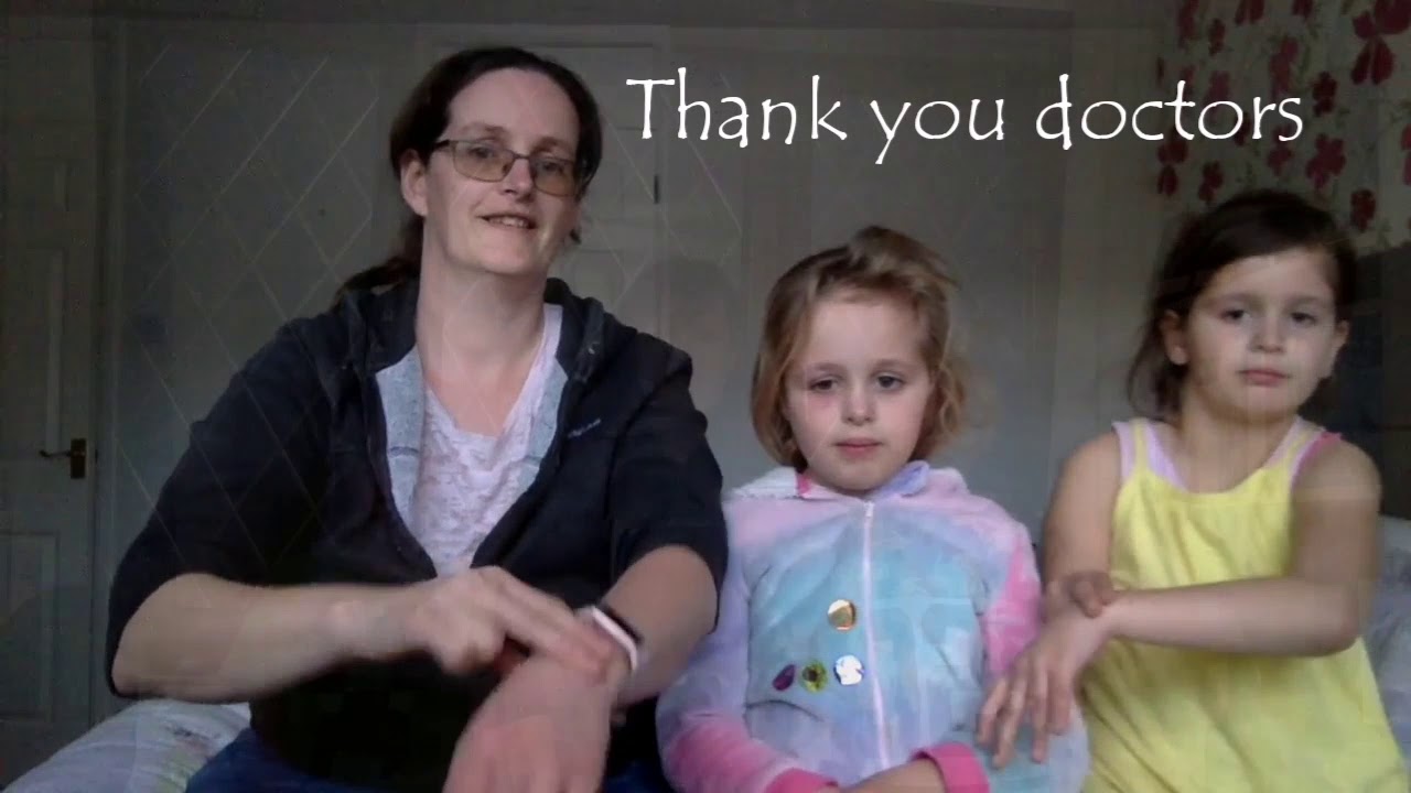 Updated version of 'thank you to all the key-workers' signed using Makaton