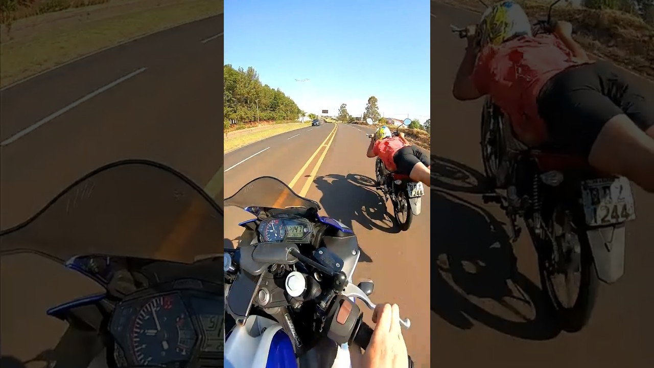 R3 vs CG 160 FU&Ccedil;ADA #motorz&atilde;o #moto #mexida