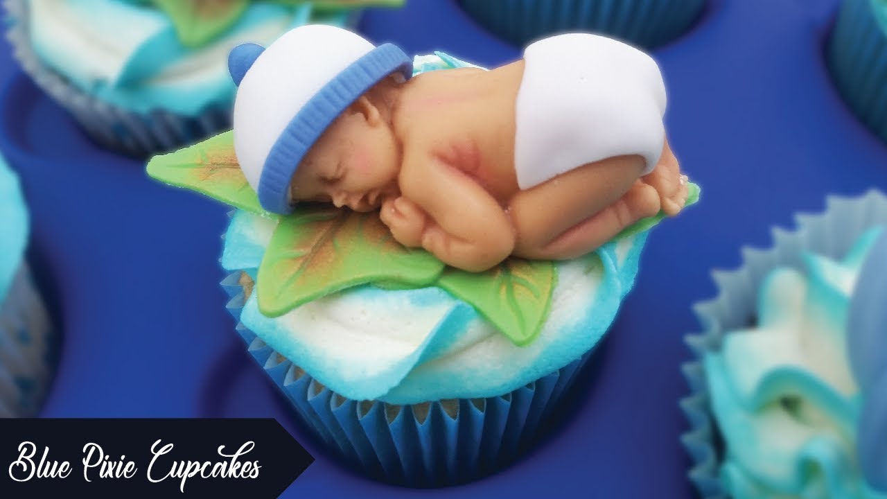 Fondant Sleeping Baby Accessories Tutorial | Baby Shower Cupcakes / Cake Topper