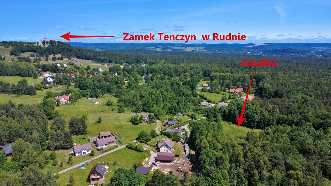 Rudno - działka budowlana 51a pod Zamkiem Tenczyn