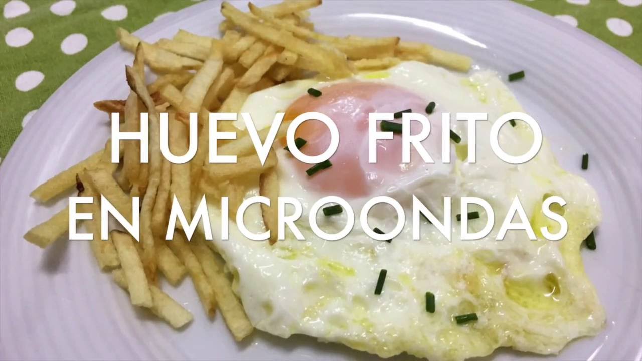Receta de huevo frito en microondas - Divina Cocina