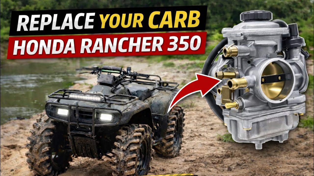Honda Rancher 350 Carb Removal & Replacement | Fixing Hard Starts & Poor Running ￼