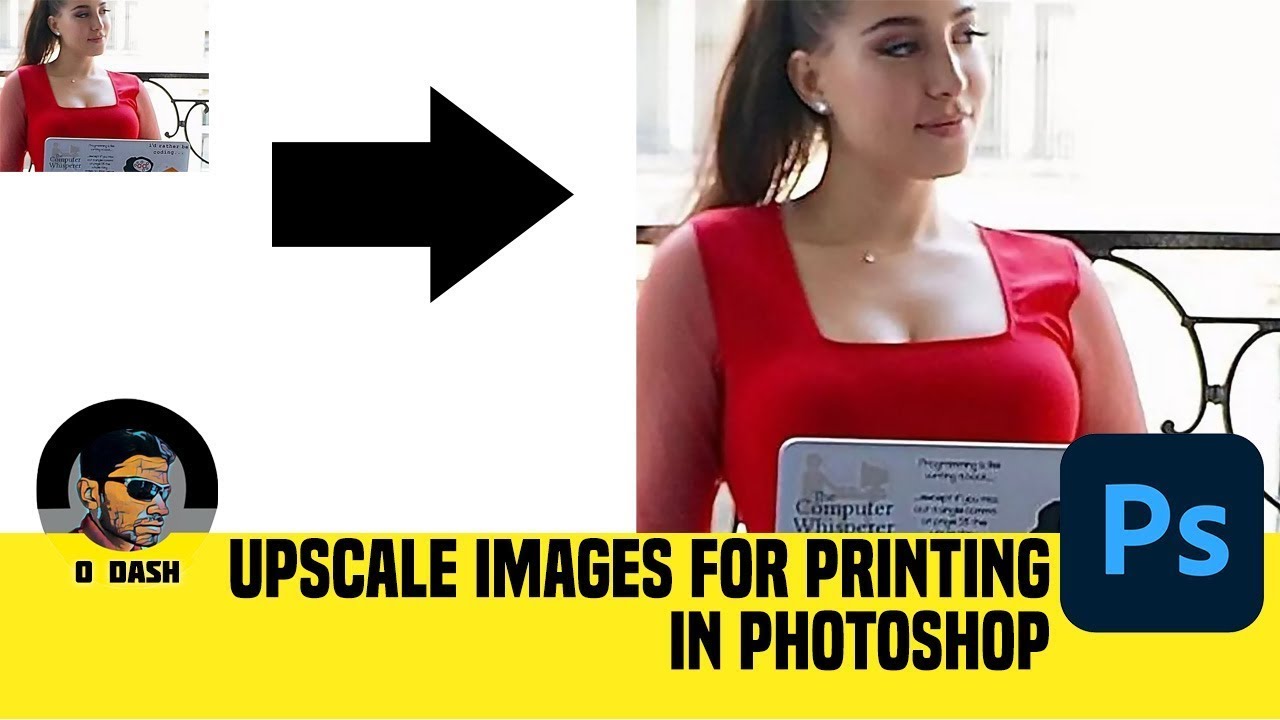 How to Upscale low resolution images for printing