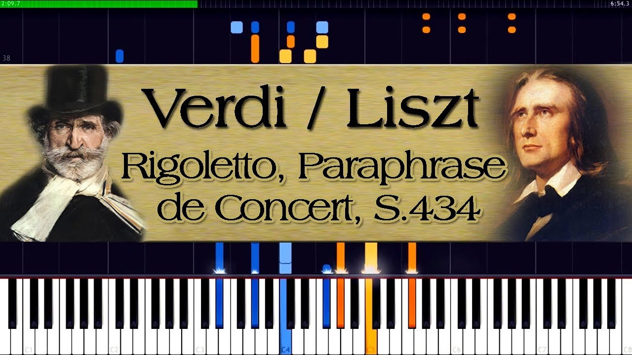 Verdi / Liszt - Rigoletto, Paraphrase de Concert, S.434 | Piano Tutorial