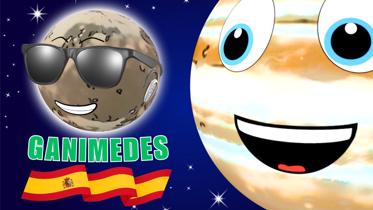 Ganimedes: ¡La luna de Júpiter! Sistema Solar para niños. Videos infantiles.