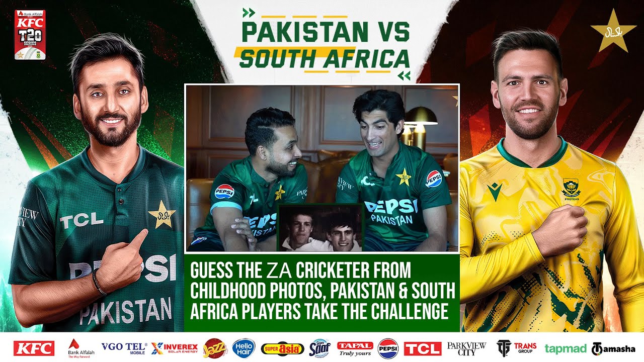 Guess the 🇿🇦 Cricketer from Childhood Photos | Pakistan & South Africa Players Take the Challenge 👶🏏