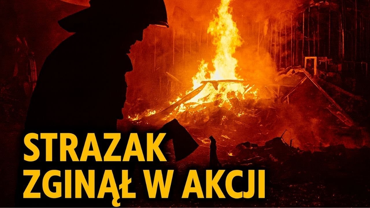 TRAGEDIA NA KASZUBACH. STRAŻAK ZGINĄŁ W PŁOMIENIACH PODCZAS AKCJI W KAWLACH