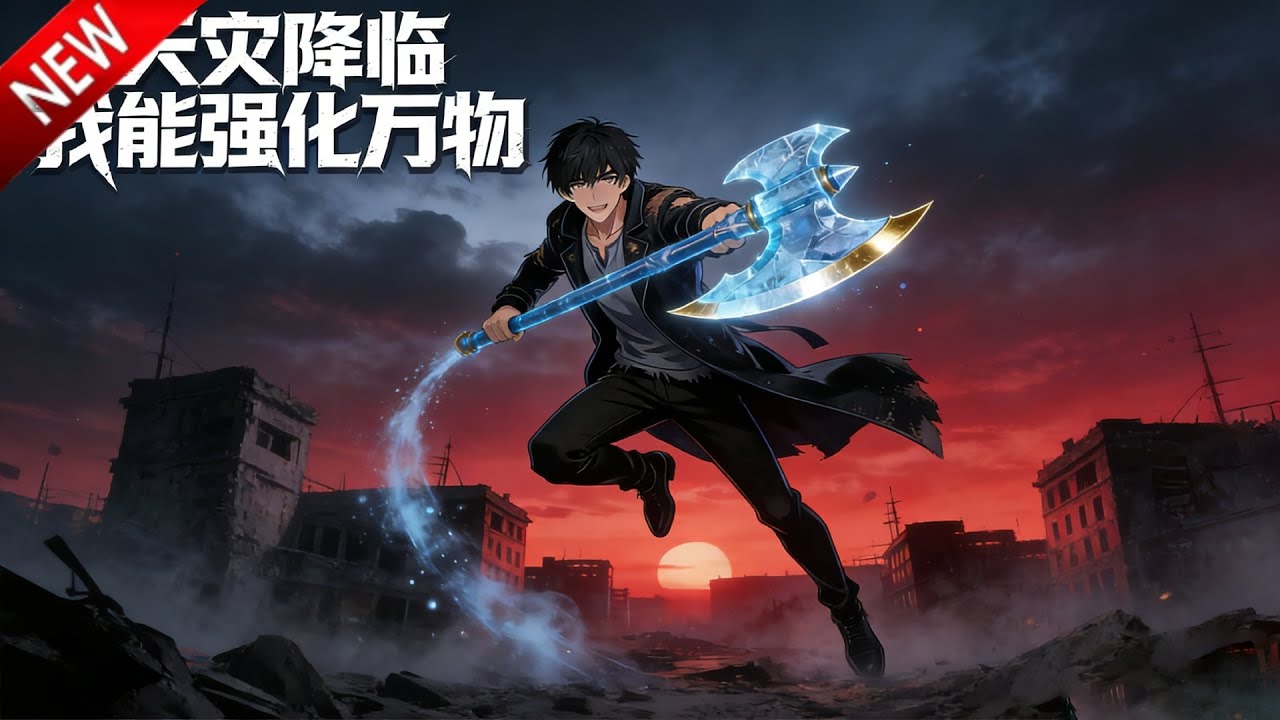 💥【新番上线】林驭拥有强化系统，可增加伤害值来强化任何物品，利用系统强化了防身的斧头和破损的木门，抵御鬼影的袭击！《天灾降临：我能强化万物》全集 Multi SUB #热血 #漫剧 #动漫魔女