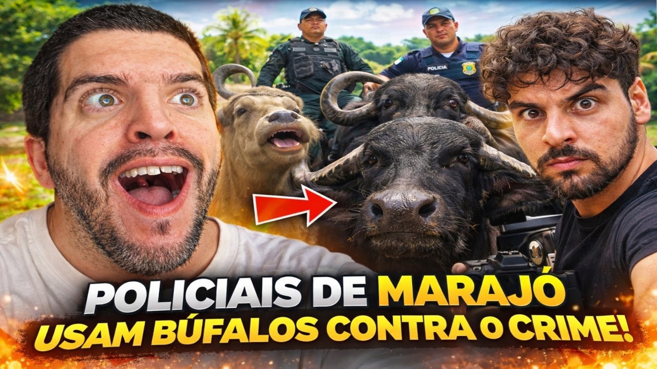 A PRIMEIRA POLÍCIA que COMBATE o CRIME com BÚFALOS do BRASIL! - RAFA Reage a DE MOCHILA ÀS COSTAS