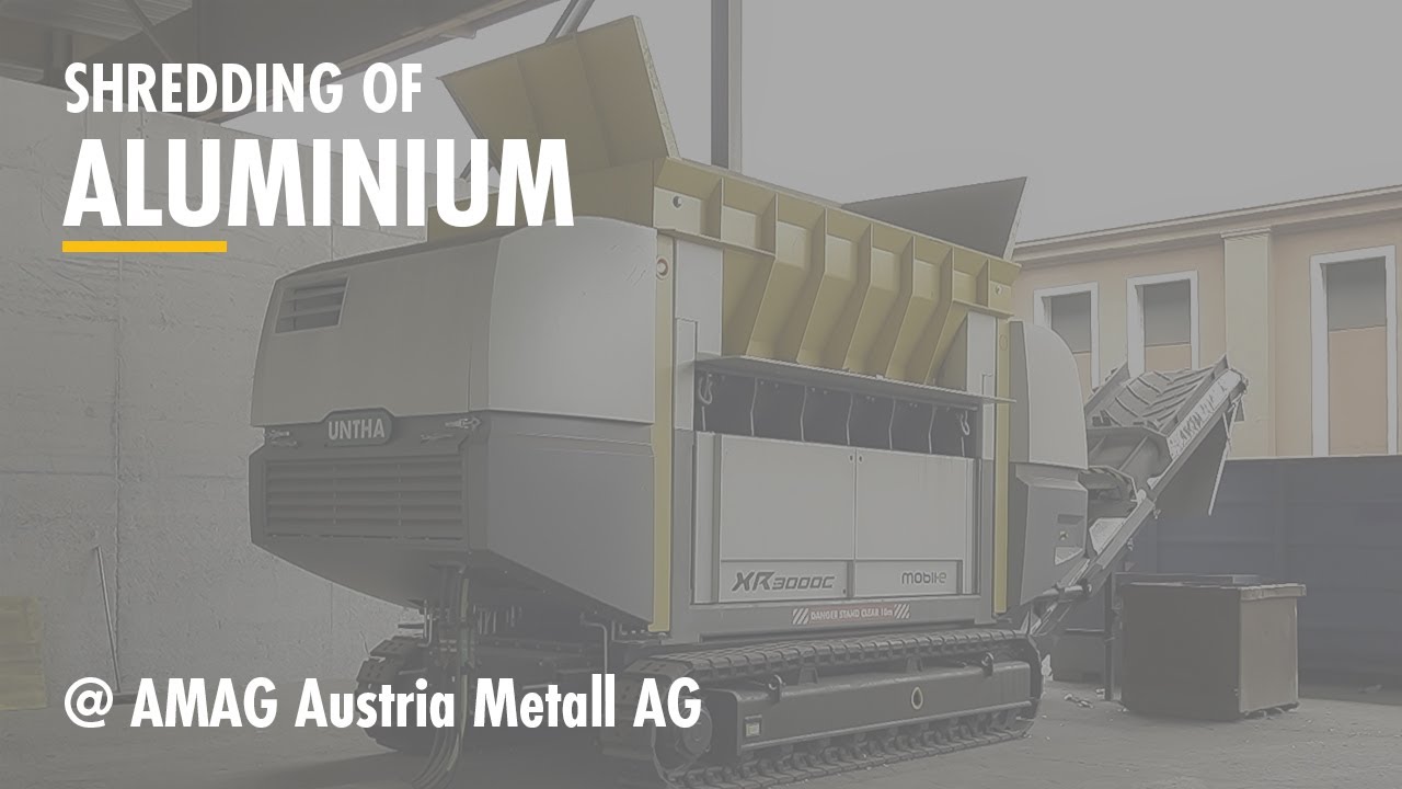 XR3000C mobil-e: AMAG Ranshofen relies on UNTHA’s expertise for recycling aluminium