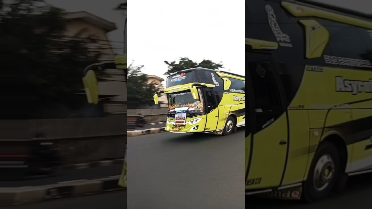 bus telolet asyrof ajojing #shortvideo #barabab5