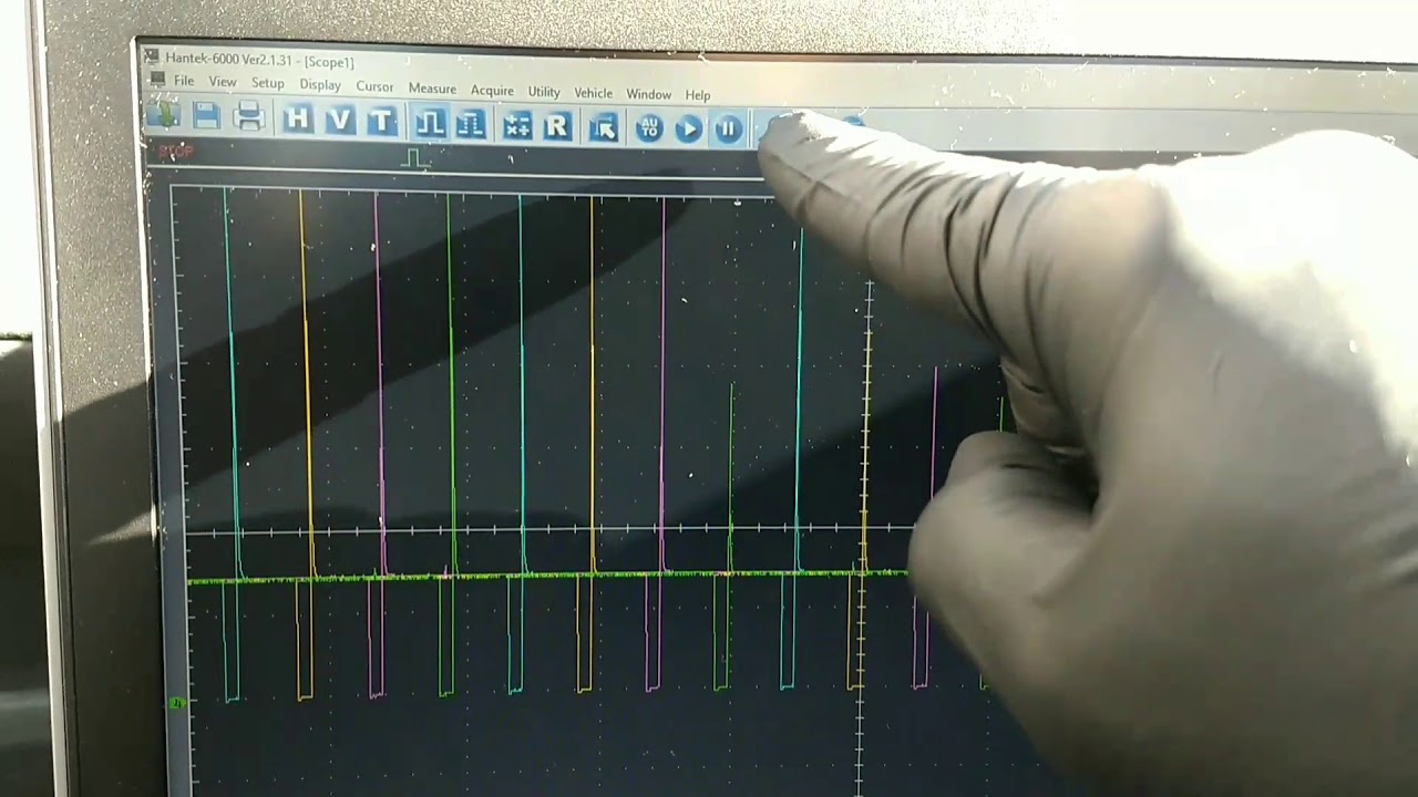 Hantek 6204BE, Injector Waveform