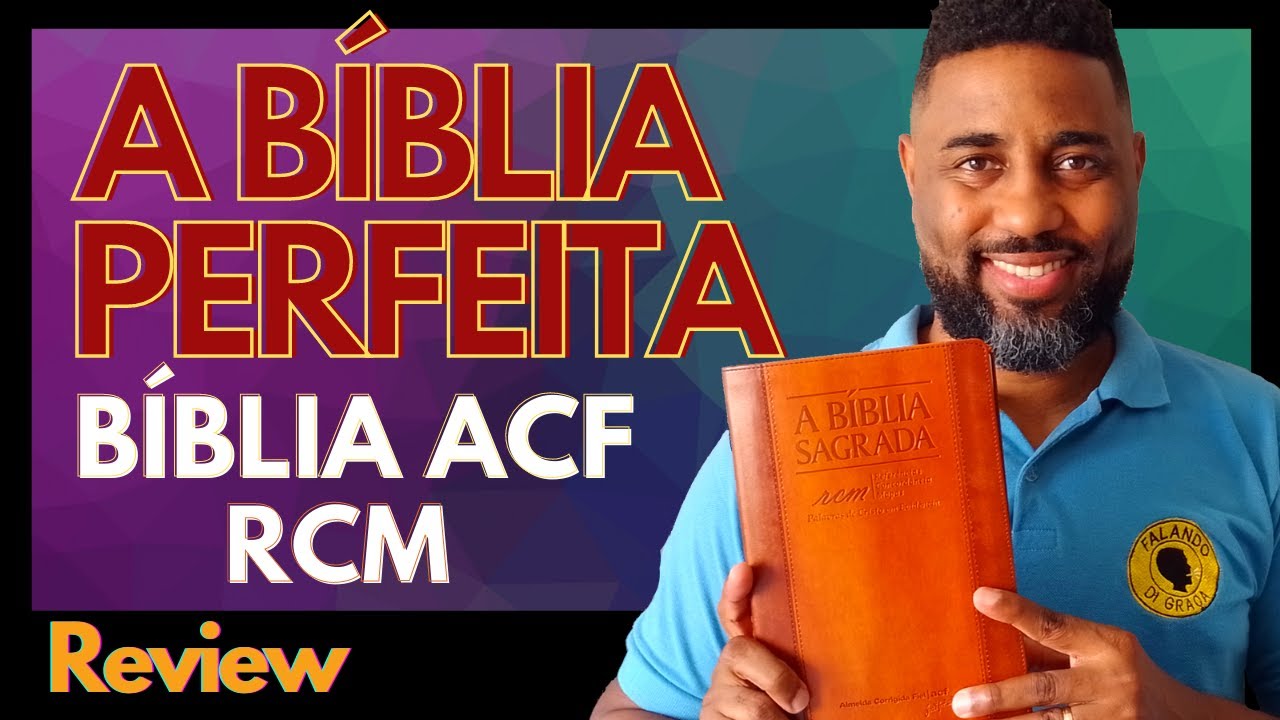 🔴 B&Iacute;BLIA SAGRADA ACF RCM - Almeida Corrigida Fiel  Luxo Marrom | Fl&aacute;vio Sacramento