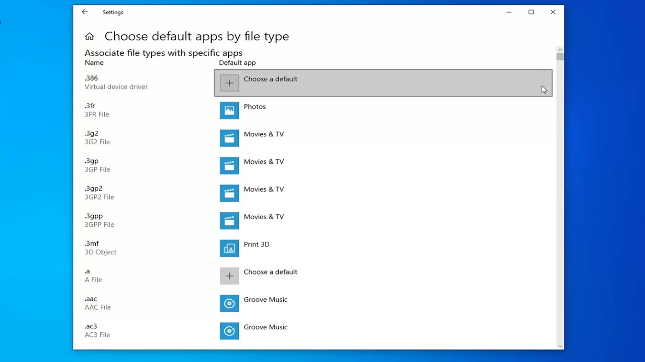 How to Set Microsoft Word as the Default Application In Windows 10 Tutorial