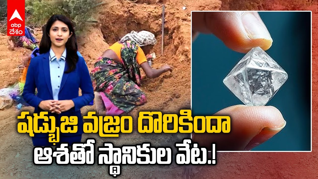 AIra News | Six Side Shape Diamonds in Gudimetla | గుడిమెట్లలో తీక్షణంగా వజ్రాల వేట | ABP Desam