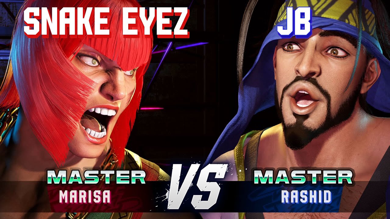 SF6 ▰ SNAKE EYEZ (Marisa) vs JB (Rashid) ▰ High Level Gameplay