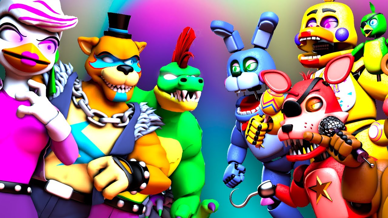 [SFM FNaF] Security Breach Fury's Rage vs Rockstar