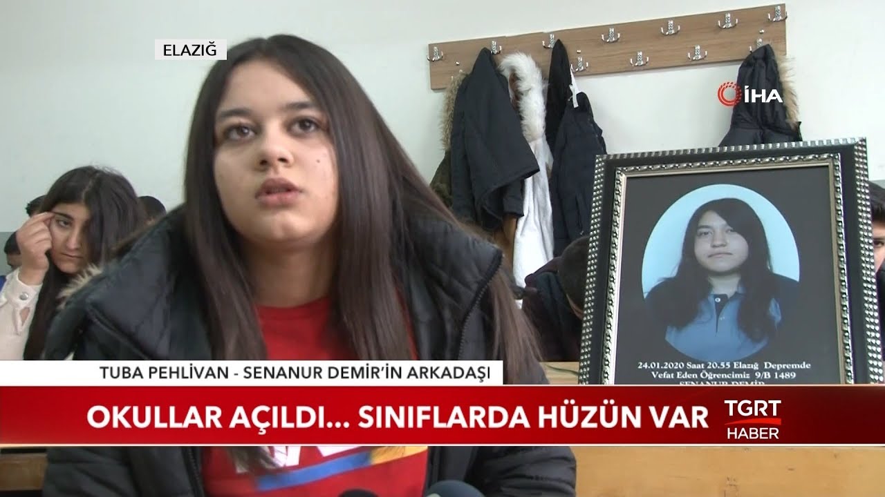 Elazığ'da Okullar Açıldı, Sınıflarda Hüzün Var
