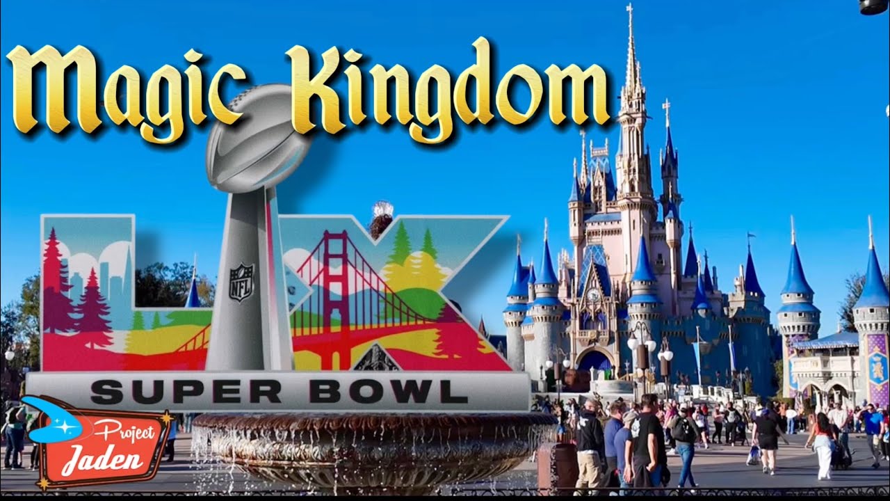 Magic Kingdom on SUPER BOWL SUNDAY 2026, crowd levels, rides, and food