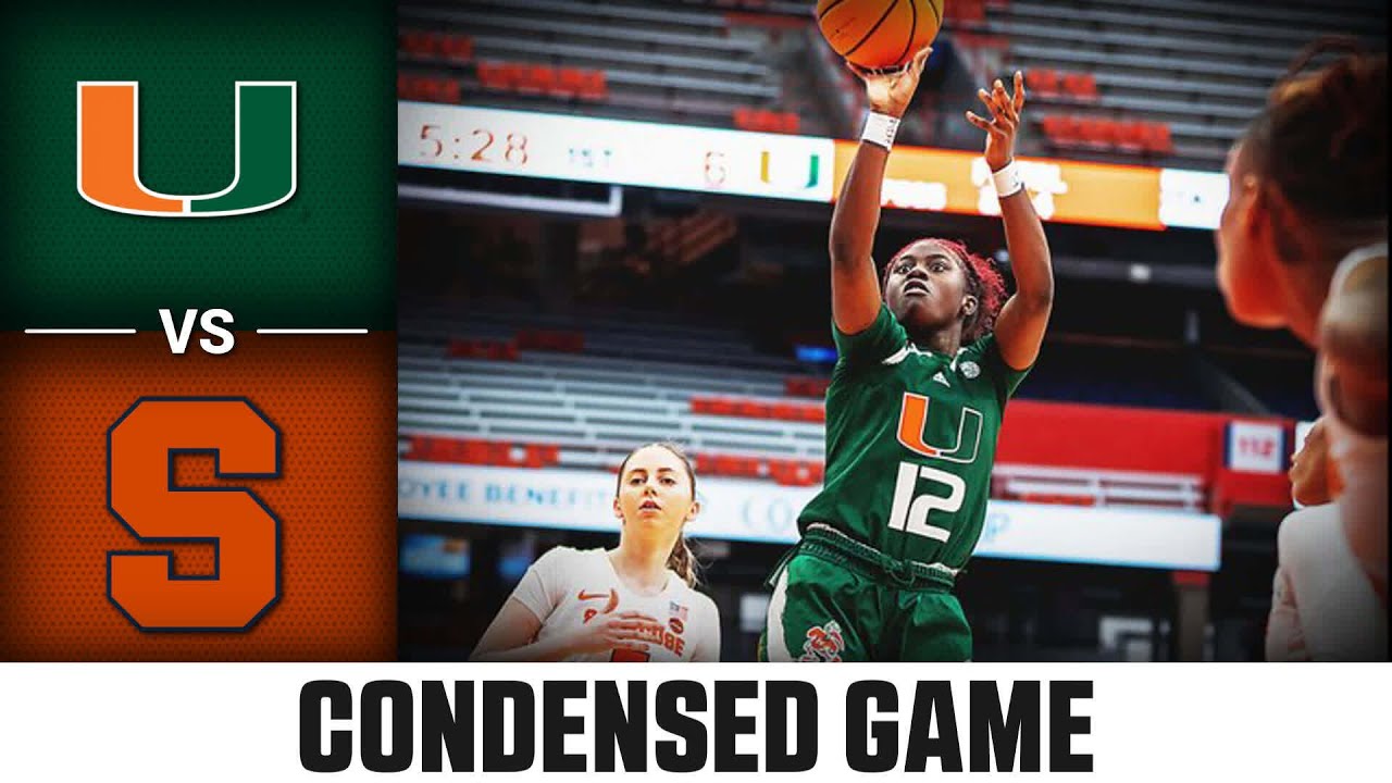 Miami vs. Syracuse Condensed Game | 2022-23 ACC Women’s Basketball