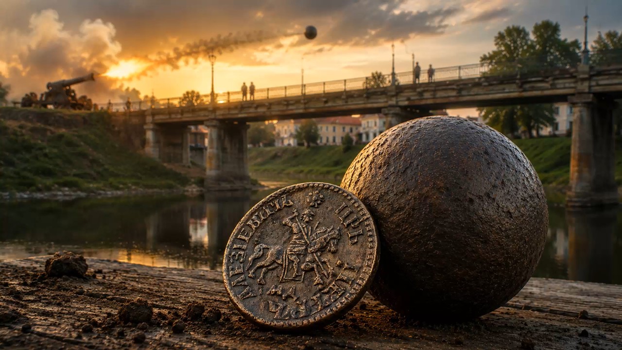 A COP WITH A METAL DETECTOR ON A SHALLOW RIVER! In the evening, ROYAL FINDS APPEARED
