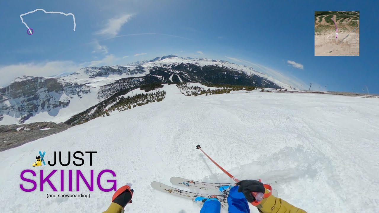 Skiing at Sunshine Village - Fall Line (to the ski-out)