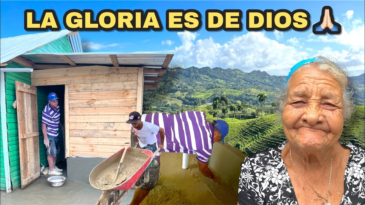 EMPAÑETANDO EL BAÑO DE LA ABUELA BENITA Y ASÍ REACCIONA .VIVIENDO LA VIDA DEL CAMPO 