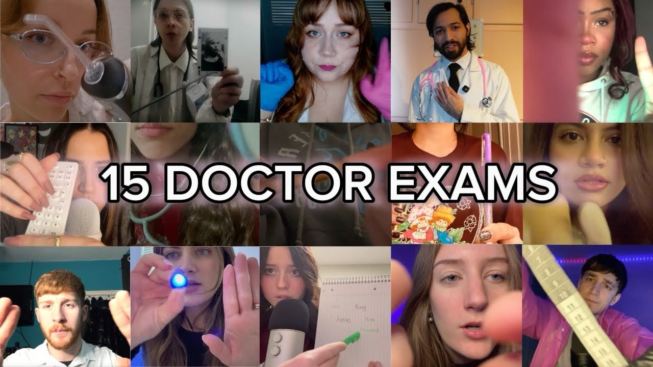 [ASMR] 15 DOCTOR EXAMS (my subscribers take care of you)