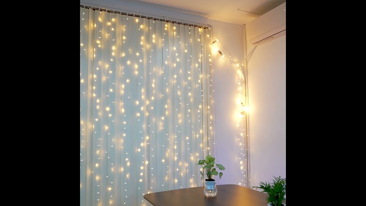 Ollny Fairy Curtain Lights - Warm White - Shiny & Cozy