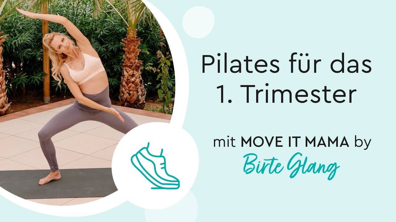 Pilates in der Schwangerschaft – 20 Minuten | 1. Trimester | LILLYDOO Fitnessexpertin Birte Glang