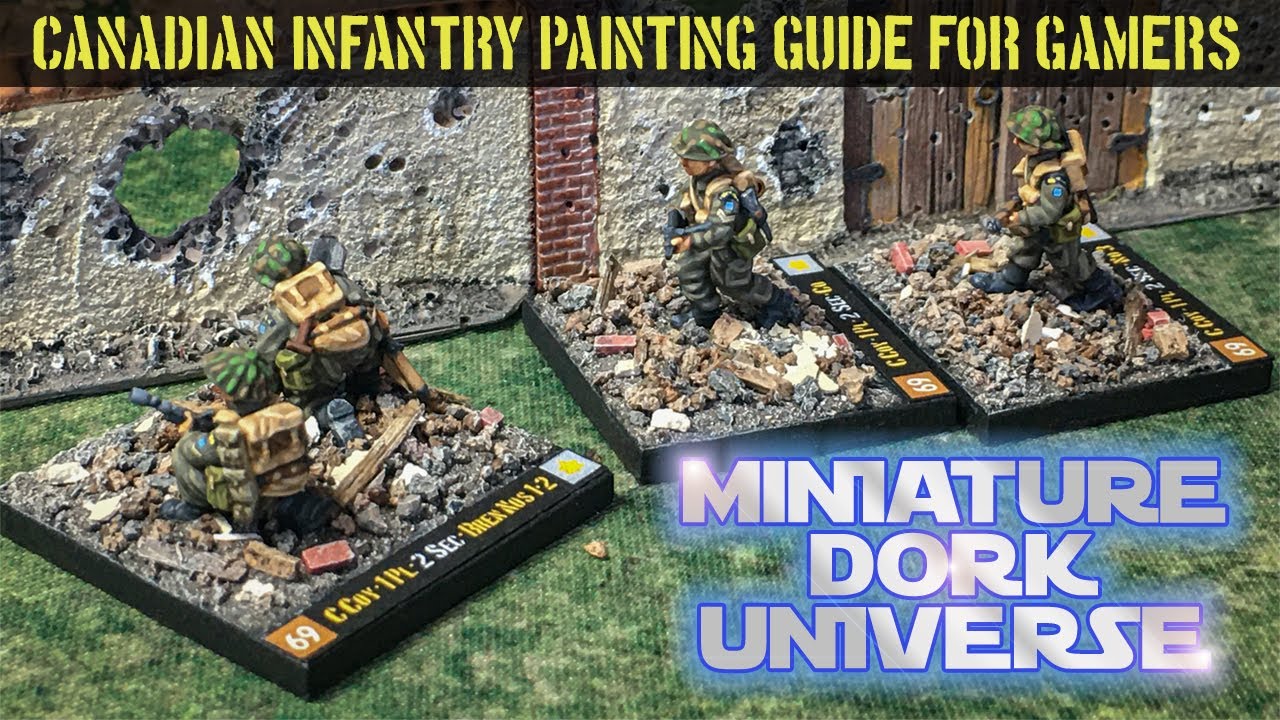 Canadian WW2 Infantry (Painting guide for miniatures from 10-28mm)