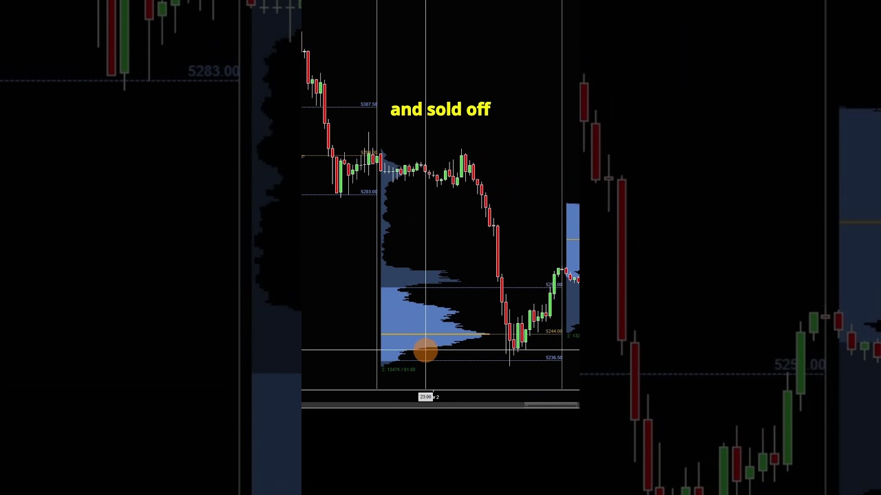 How to Read a Volume Profile  #trading #priceaction #futurestrading