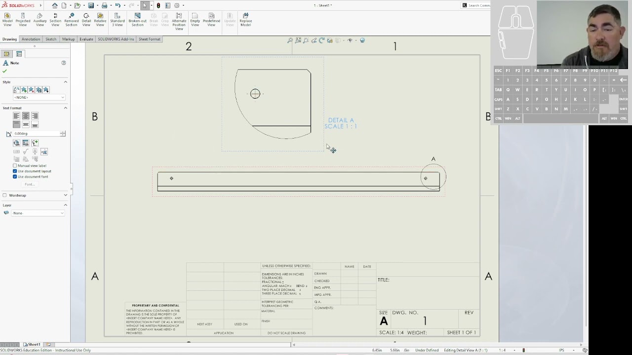 Детализация и искажённые виды в SolidWorks