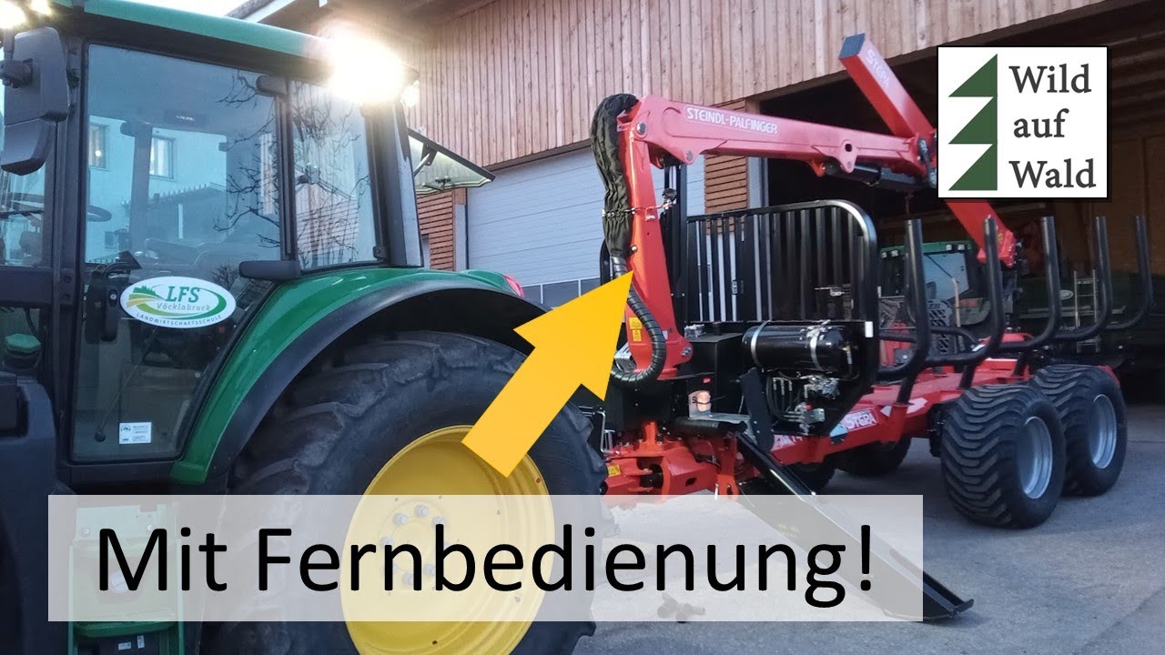 🌲Kranwagen STEPA M14 mit Funkbedienung, mit John Deere #wildaufwald