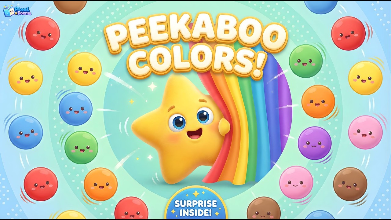 Rainbow Peekaboo Song 🌈 Learn Colors with Peekaboo! | Baby Songs & Nursery Rhymes