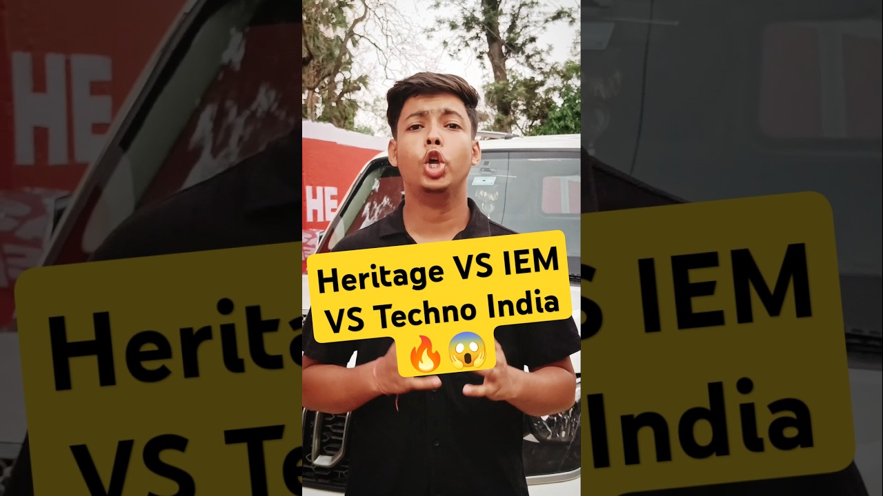 HERITAGE vs IEM vs TECHNO INDIA🔥{Top PLACEMENT}😱#wbjee2025 #wbjee #shorts